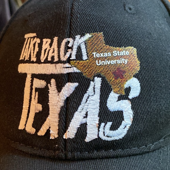Texas State University basketball style hat in great condition black - Picture 2 of 9